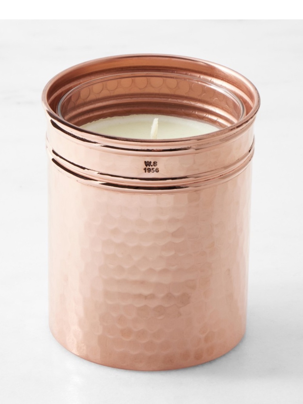 William Sonoma Copper Candle